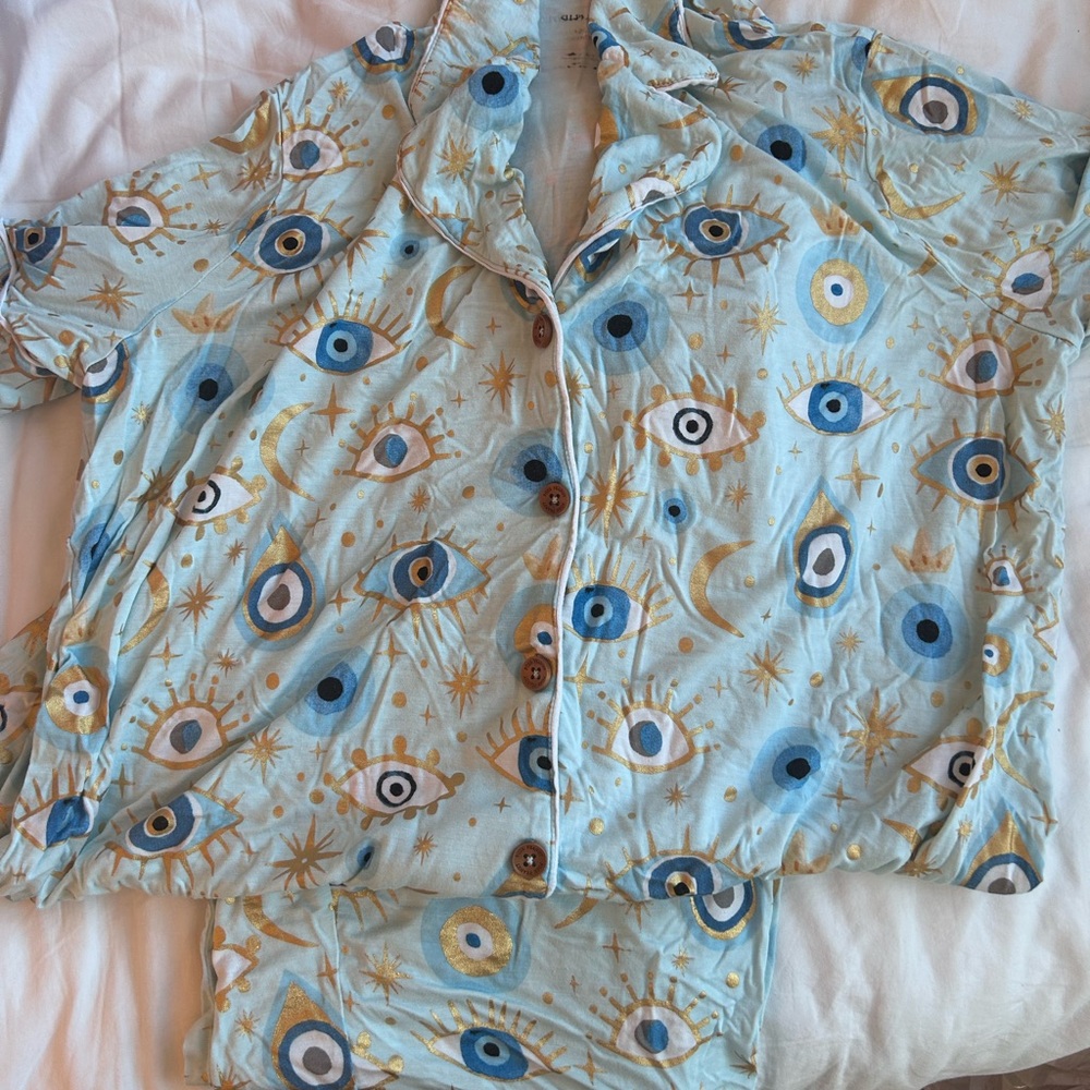 Women’s Posh Peanut Fiona luxe Pajama set with gold foil